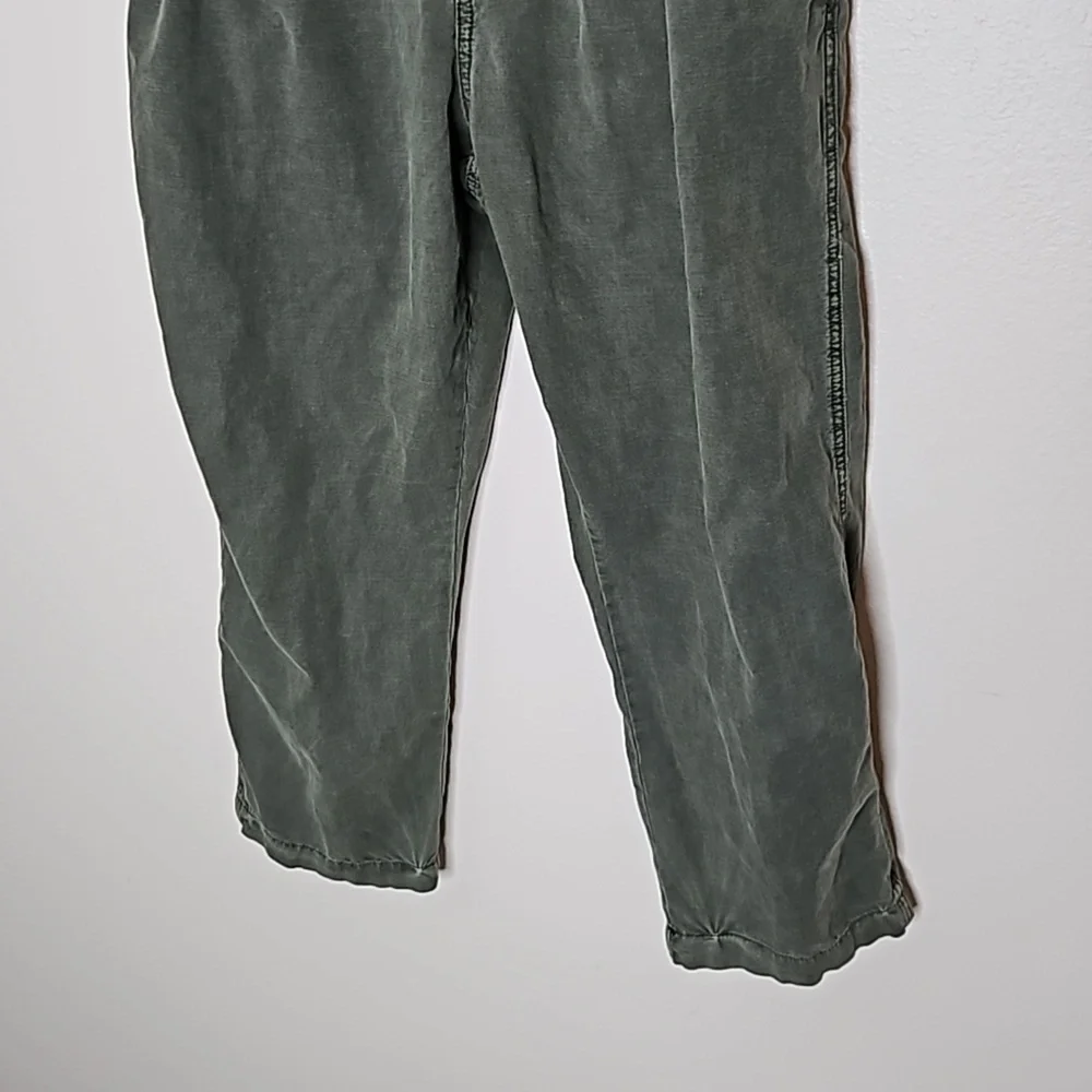 FREE PEOPLE Compass Star Cotton Green Trousers Size 12 - Picture 5 of 13